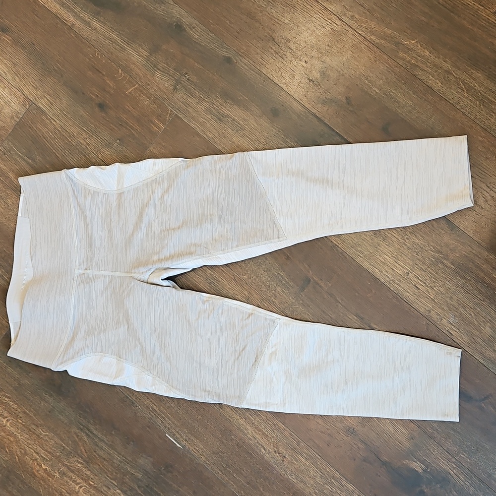 Outdoor Voices TechSweat Cream Cropped  Leggings